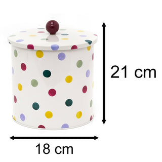 Emma Bridgewater Polka Dot Biscuit Barrel | Airtight Biscuit Tin With Lid