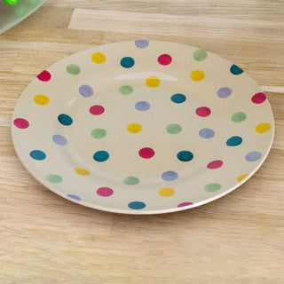 Emma Bridgewater - Polka Dot Rice Husk Plate | Polka Dot Dinner Plate - 25.5cm