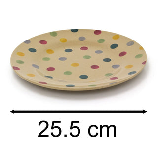 Emma Bridgewater - Polka Dot Rice Husk Plate | Polka Dot Dinner Plate - 25.5cm