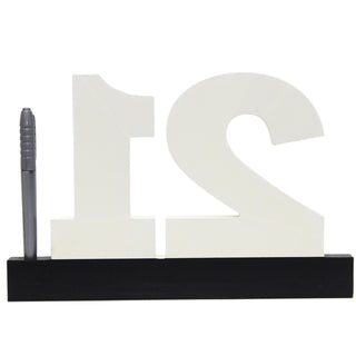 Wooden Birthday Signature Plaque ~ Happy 21St Birthday Gift