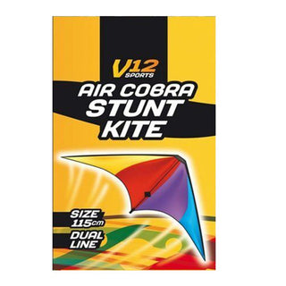 V12 Air Cobra Kite | Dual Line Stunt Kite for Kids, Adults | Outdoor Sports Kite