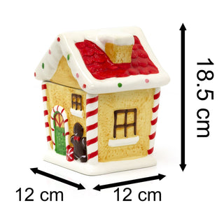 Christmas Gingerbread House Cookie Jar | Christmas Gingerbread Biscuit Barrel