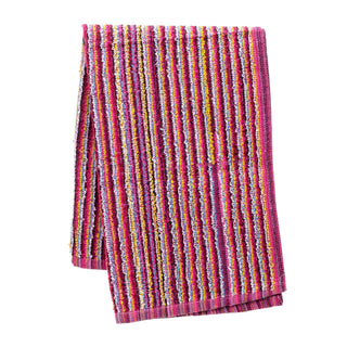 Multi-Striped Recycled Hand Towel | 100% Cotton Eco Friendly Bathroom Hand Towel