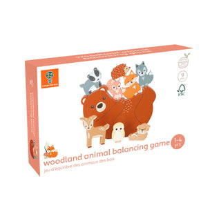 9 Piece Childrens Woodland Animals Balancing Game | Wooden Toddler Stacking Toys