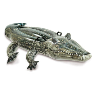 Intex Inflatable Crocodile Ride On Pool Float | Inflatable Pool Toys - 170x86cm