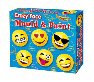Make Your Own Crazy Emoji Faces Mould And Paint Fridge Magnet Craft Activity Set For Children