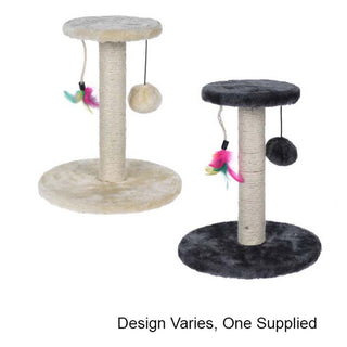 Cat Scratching Post Cat Climbing Tree | Cat Scratch Post With Toys Kitten Scratching Post | Scratching Post For Cat And Kittens Play Tower - Colour Varies One Supplied