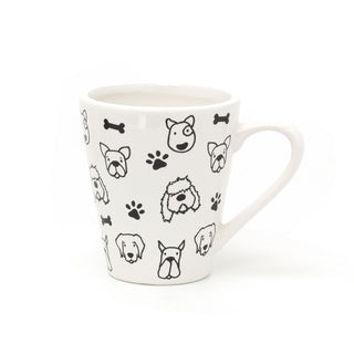 It's A Dog Life White Ceramic Coffee Mug | Novelty Puppy Canine Tea Cup | Hot Drinks Mugs Cups Dog Lover Gift