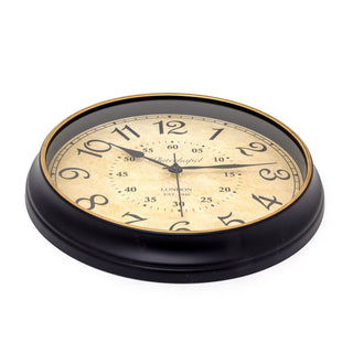 Vintage Style Wall Clock | London Whitechapel Antique Wall Mounted Clock - 34cm