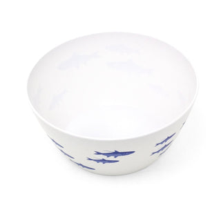 Fish Design Large Salad Bowl | Nautical Serving Bowl for Outdoor Dining 25cm