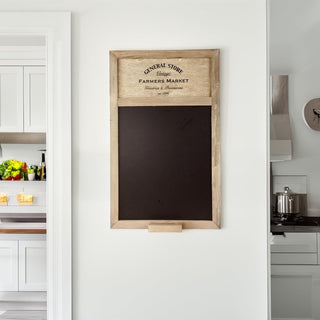 General Store Blackboard, Vintage Farmers Market Style Memo Board - 50cm x 34cm
