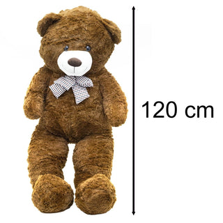 Giant Chocolate Teddy Bear | Extra Large Teddy Bear with Bow for Kids & Adults