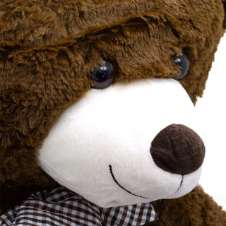 Giant Chocolate Teddy Bear | Extra Large Teddy Bear with Bow for Kids & Adults