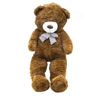 Giant Chocolate Teddy Bear | Extra Large Teddy Bear with Bow for Kids & Adults