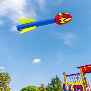 Giant Foam Flying Rocket Toy | Jumbo Outdoor Throwing Game for Kids - 53cm