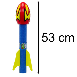 Giant Foam Flying Rocket Toy | Jumbo Outdoor Throwing Game for Kids - 53cm