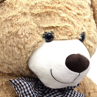 Giant Toffee Teddy Bear | Extra Large Teddy Bear with Bow for Kids & Adults