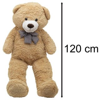 Giant Toffee Teddy Bear | Extra Large Teddy Bear with Bow for Kids & Adults