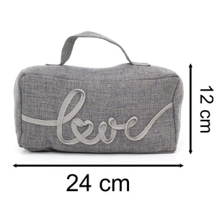 Grey Fabric Door Stop Decorative Indoor Rectangle Weighted Doorstop With Handle