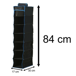 Hanging Fabric Wardrobe Storage Organiser with 6 Shelf Compartments - 84cm