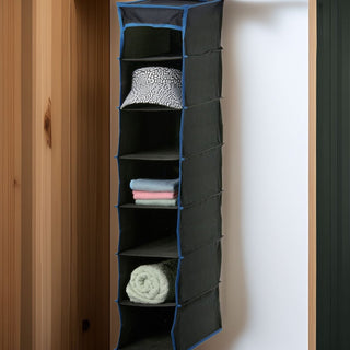 Hanging Fabric Wardrobe Storage Organiser with 6 Shelf Compartments - 84cm