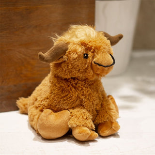 Heather Highland Cow Doorstop | Novelty Fabric Cow Shaped Door Stop - 20cm