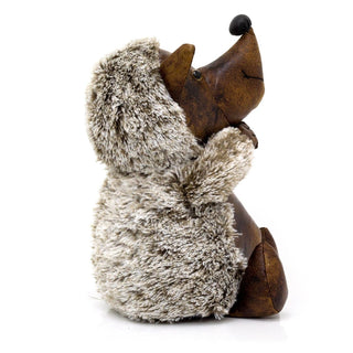 Herbert Hedgehog Doorstop Faux Leather Weighted Hedgehog Animal Door Stop 1.7kg