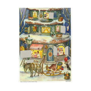 High Christmas Pyramid | Large Traditional Christmas Paper Advent Calendar