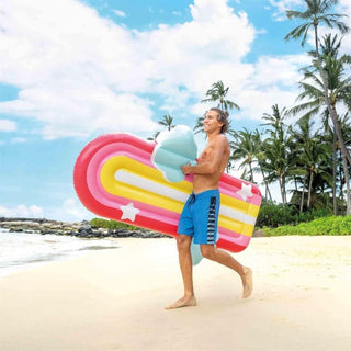 Intex Rainbow Cloud Float | Colourful Inflatable Pool Float For Adults 183x132cm