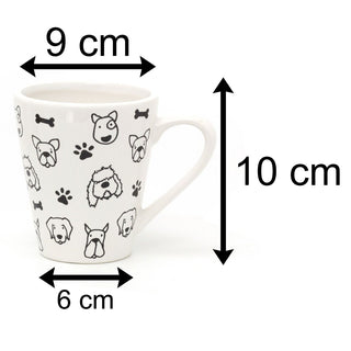 It's A Dog Life White Ceramic Coffee Mug | Novelty Puppy Canine Tea Cup | Hot Drinks Mugs Cups Dog Lover Gift