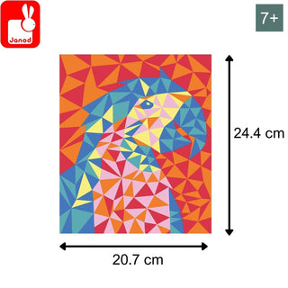 Janod Birds Sand Art Box Set | Kid's Arts & Crafts Kit | 2 Bird Pictures | 7+