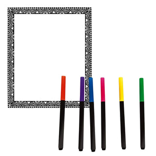 Janod Creative Kit | Animal Colour In Cards & Fluorescent Markers | Age 7+