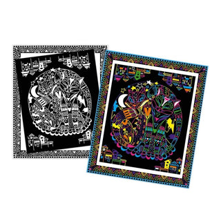 Janod Creative Kit | Animal Colour In Cards & Fluorescent Markers | Age 7+