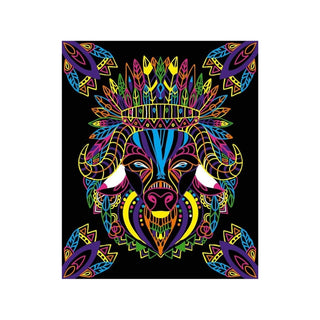 Janod Creative Kit | Animal Colour In Cards & Fluorescent Markers | Age 7+