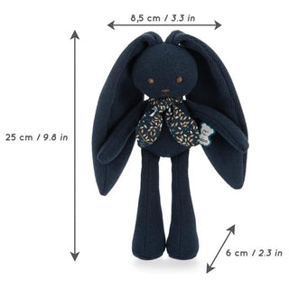 Kaloo Lapinoo Rabbit Cuddly Toy 25cm | Midnight Blue Newborn Baby Bunny Doll