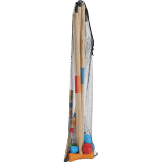 Kids Croquet Set | 4 Player Traditional Full Croquet Set - Outdoor Lawn Games