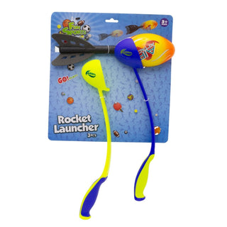Kids Torpedo Rocket Launcher Set | Children's Flying Rocket Throw & Catch Game