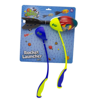 Kids Torpedo Rocket Launcher Set | Children's Flying Rocket Throw & Catch Game