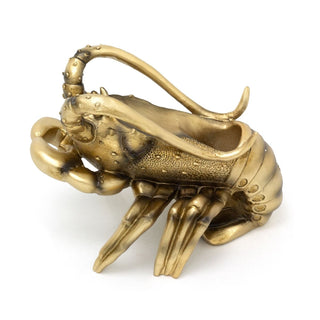 Lobster Wine Bottle Holder | Gold Resin Nautical Wine Bottle Holder - 20x15cm