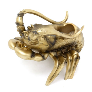 Lobster Wine Bottle Holder | Gold Resin Nautical Wine Bottle Holder - 20x15cm