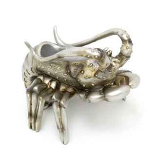 Lobster Wine Bottle Holder | Silver Resin Nautical Wine Bottle Holder - 20x15cm