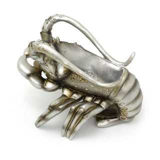 Lobster Wine Bottle Holder | Silver Resin Nautical Wine Bottle Holder - 20x15cm