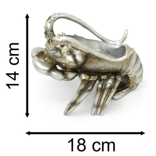 Lobster Wine Bottle Holder | Silver Resin Nautical Wine Bottle Holder - 20x15cm
