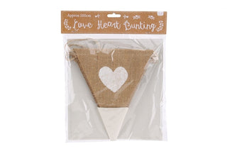 Love Hessian Jute Bunting For Wedding, Engagements, Anniversary Parties