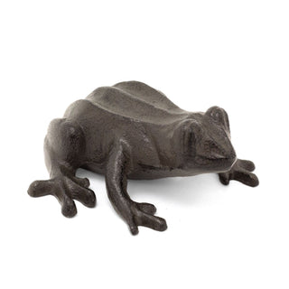Metal Frog Ornament | Frog Statue Indoors Garden Animal Figurine - 9.5cm