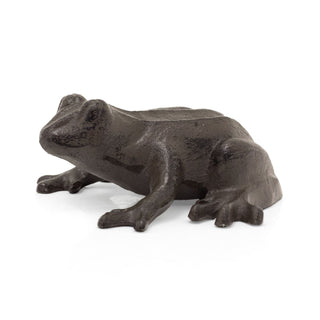 Metal Frog Ornament | Frog Statue Indoors Garden Animal Figurine - 9.5cm