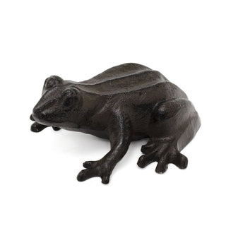 Metal Frog Ornament | Frog Statue Indoors Garden Animal Figurine - 9.5cm