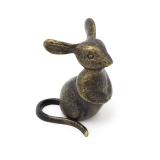Metal Mouse Ornament | Vintage Bronze Effect Dormouse Statue for Home Decor 9cm