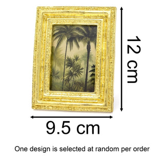 Mini Gold Resin Photo Frame | Vintage Antique Style Picture Frame 10x12cm