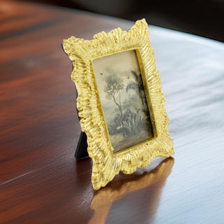 Mini Gold Resin Photo Frame | Vintage Antique Style Picture Frame 10x12cm